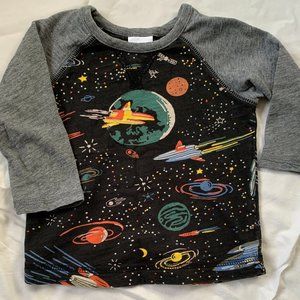Hanna Andersson Outer Space Baseball Tee
